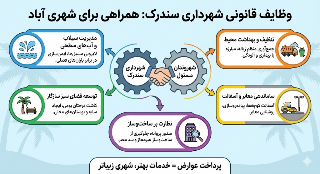 خدمات شهری شهرداری سندرک